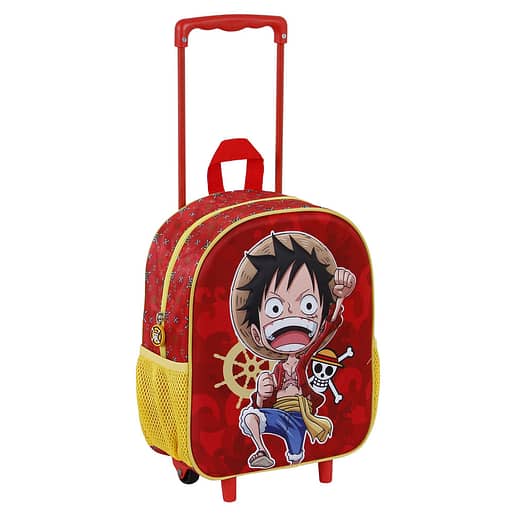 One piece Luffy 3D ryggsäck med hjul 34cm