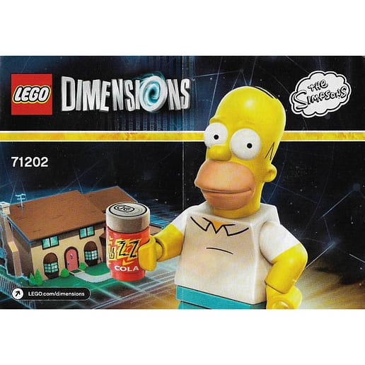 Manual till The Simpsons Level Pack 71202 Lego Dimensions