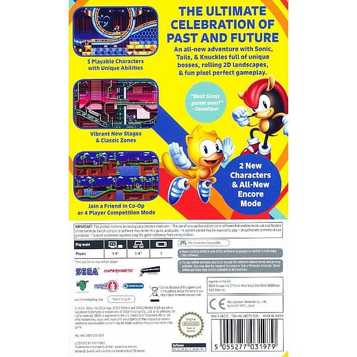 Sonic Mania Plus Nintendo Switch
