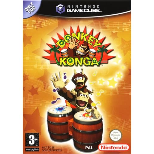 Donkey Konga + DK Bongos Nintendo Gamecube (Begagnad)
