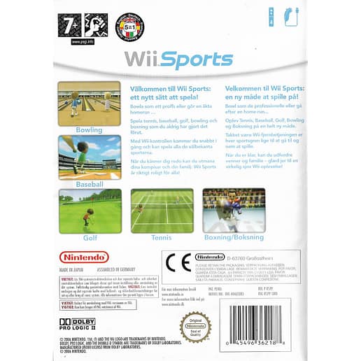 Wii Sports Nintendo Wii Nordic (Begagnad)
