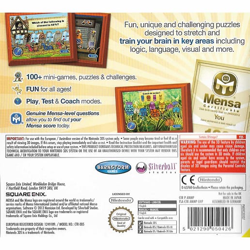 Mensa Academy Nintendo 3DS (Begagnad)
