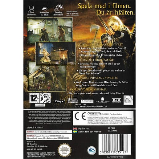 Sagan om Konungens Återkomst Härskarringen Nintendo Gamecube Swedish (Begagnad)