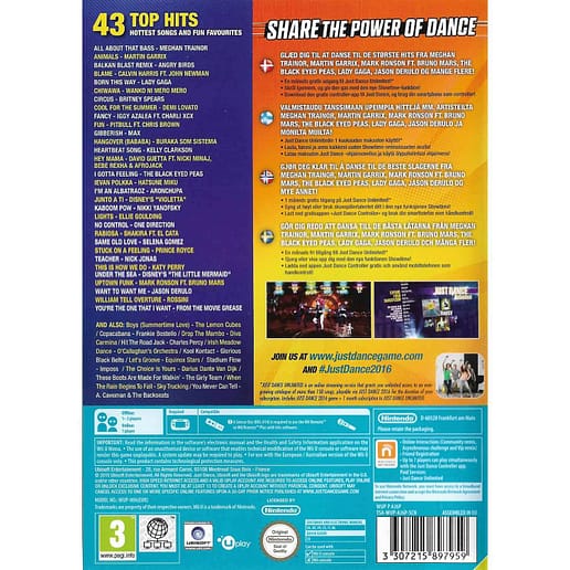 Just Dance 2016 Nintendo Wii U Nordic (Begagnad)