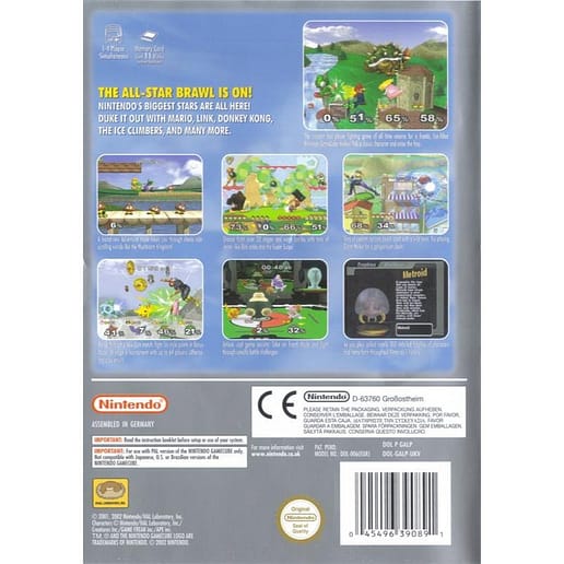 Super Smash Bros Melee Nintendo Gamecube Players Choice (Begagnad)
