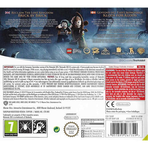 Lego The Hobbit Nintendo 3DS (Begagnad)