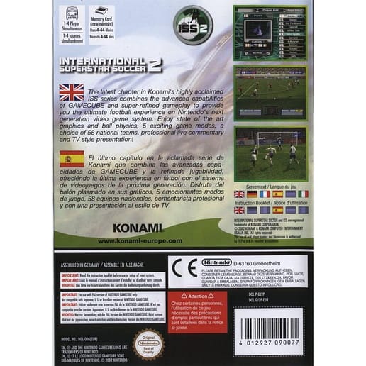 International Superstar Soccer 2 Nintendo Gamecube (Begagnad)