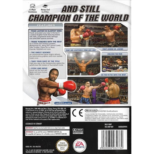 Knockout Kings 2003 Nintendo Gamecube (Begagnad)