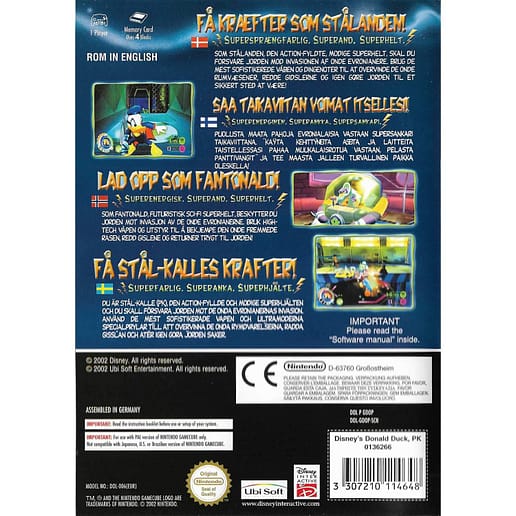 Stål-Kalle Platyrhynchos Kineticus Nintendo Gamecube Nordic (Begagnad)