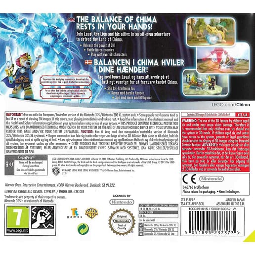Lego Legends of Chima Lavals Journey Nintendo 3DS (Begagnad)