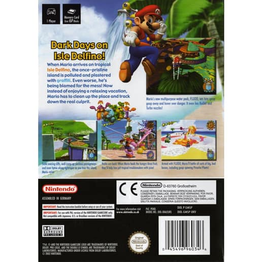 Super Mario Sunshine Nintendo Gamecube (Begagnad)