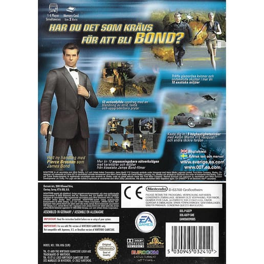 James Bond 007 Nightfire Nintendo Gamecube Swedish (Begagnad)