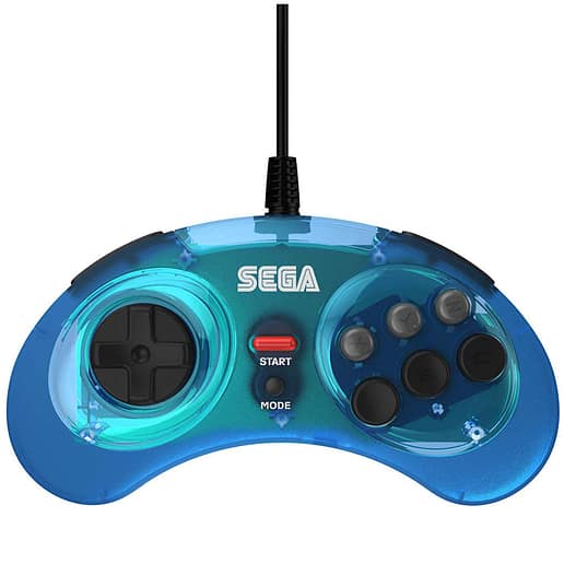 Retro-Bit SEGA MD 6-Button Pad Blue