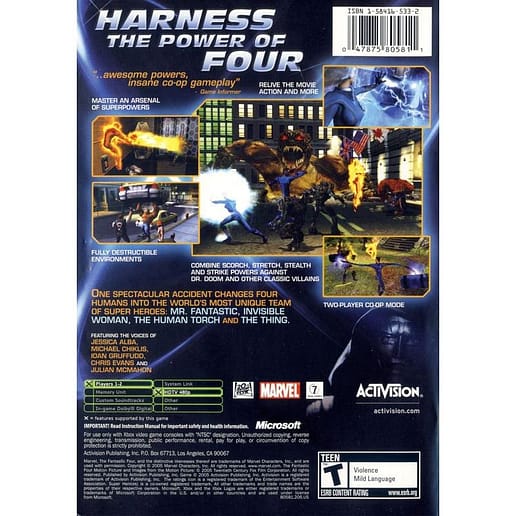 Fantastic Four Xbox ESRB (Begagnad)