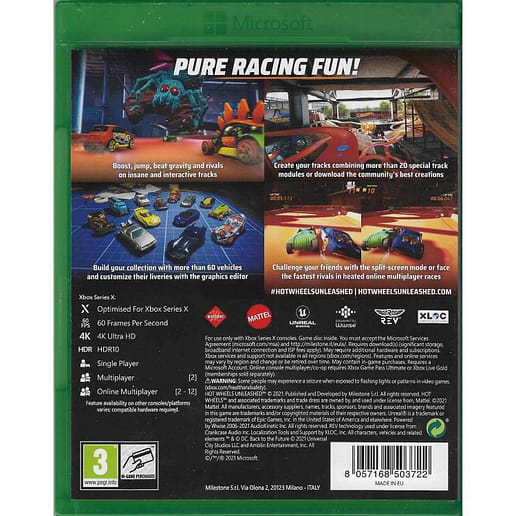 Hot Wheels Unleashed Day One Edition Xbox Series X XSX (Begagnad)