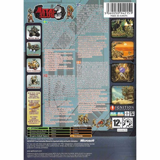 Metal Slug 3 Xbox Nordic (Begagnad)