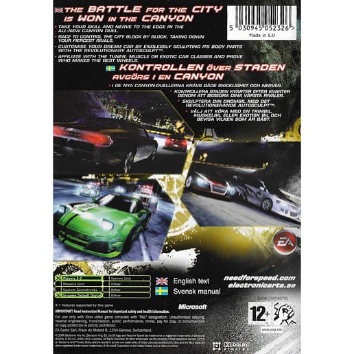 Need for Speed Carbon Xbox Swedish (Begagnad)