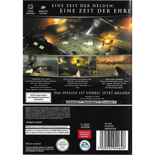 Medal of Honor European Assault Nintendo Gamecube (Tysk)