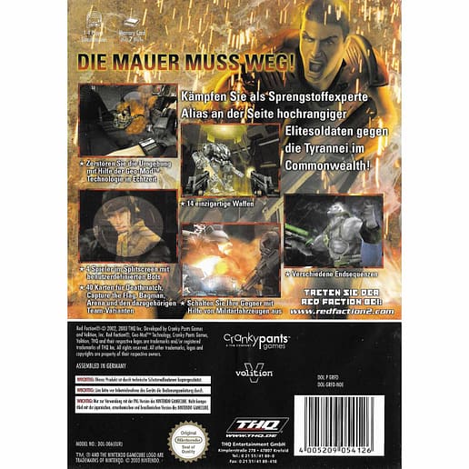 Red Faction II Nintendo Gamecube (Tysk)