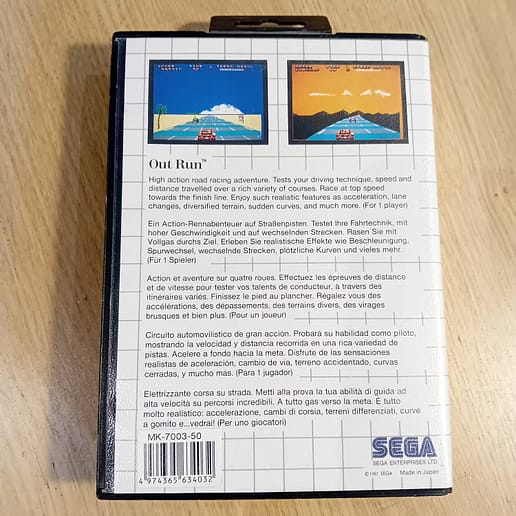 Out Run Sega Master System