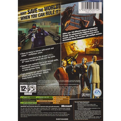 GoldenEye Rogue Agent Xbox (Begagnad)