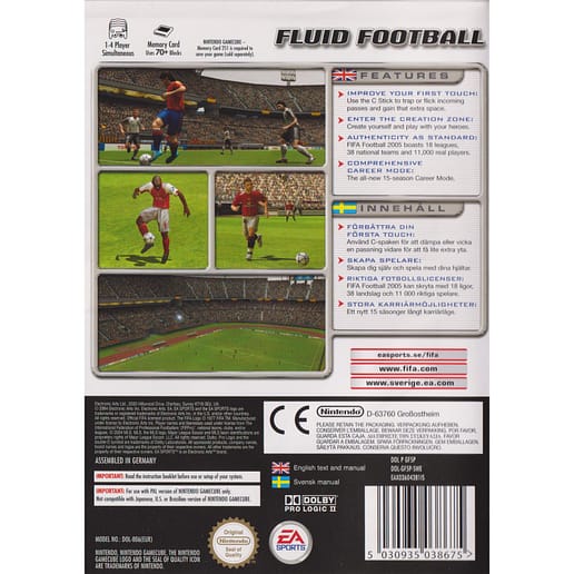 FIFA Football 2005 Nintendo Gamecube Swedish (Begagnad)