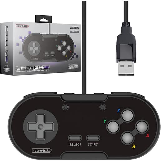 Retro-Bit Legacy16 Wired Controller USB Onyx