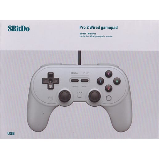 8BitDo Pro 2 Wired Gamepad Gray