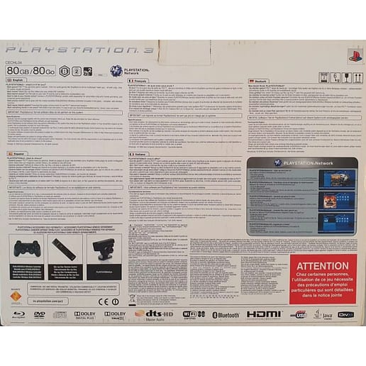 Basenhet 80GB Playstation 3