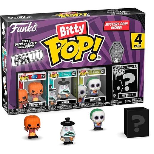 Bitty POP Disney Nightmare Before Christmas Pumpkin King Blister 4 figurer