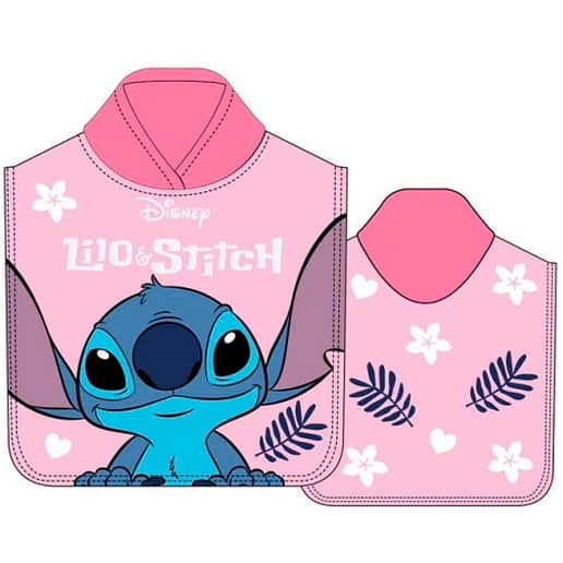 Disney Stitch badponcho mikrofiber