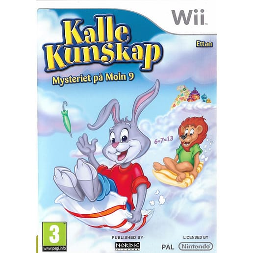 Kalle Kunskap Ettan Mysteriet på Moln 9 Nintendo Wii Swedish (Begagnad)