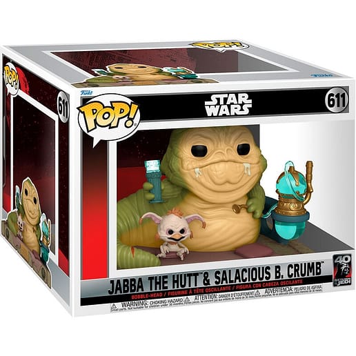 POP figur Star Wars 40th Jabba The Hutt & Salacious B Crumb