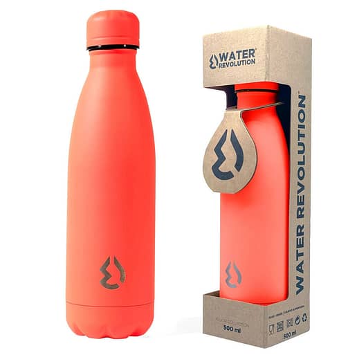 Water Revolution Fluor Coral flaska termo rostfritt stål 500ml
