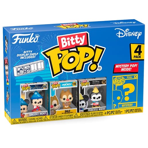 Bitty POP Disney Sorcerer Mickey Blister 4 figurer