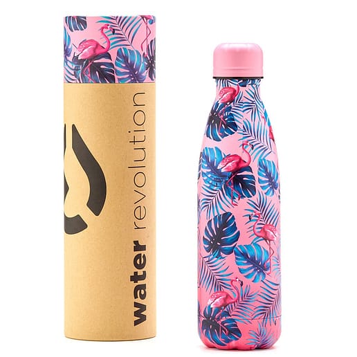 Water Revolution Pink Flamingo flaska termo rostfritt stål 500ml