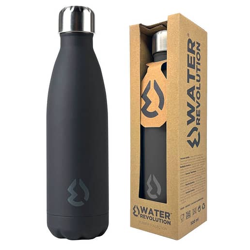 Water Revolution Black flaska termo rostfritt stål 500ml