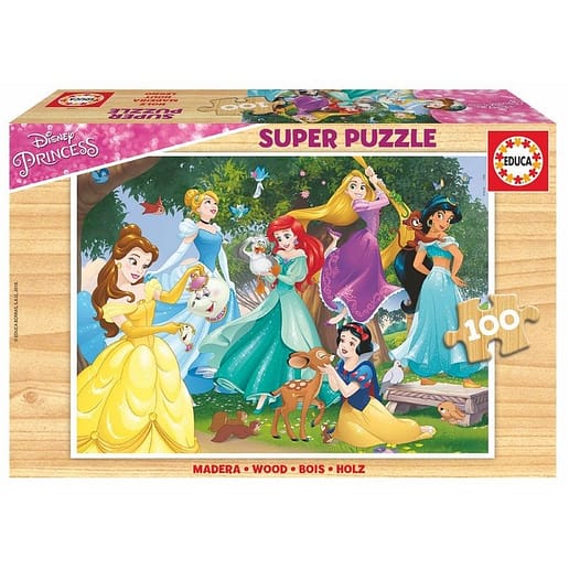Disney Princess träpussel 100 bitar