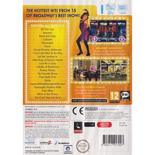 Dance on Broadway Nintendo Wii (Begagnad)
