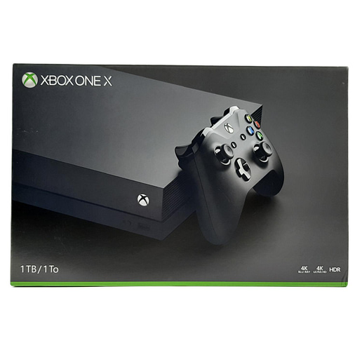 Xbox One X Svart 1000GB Basenhet (Boxad)