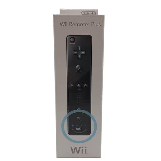 Wiimote Motionplus Kontroll Original Svart (Boxad) till Nintendo Wii