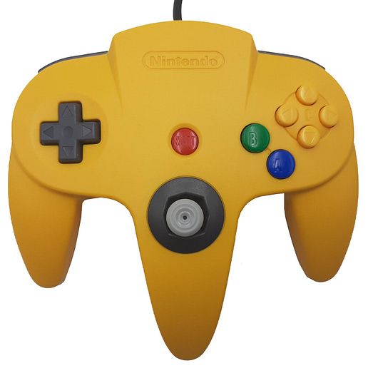 Handkontroll Original Gul till Nintendo 64 N64