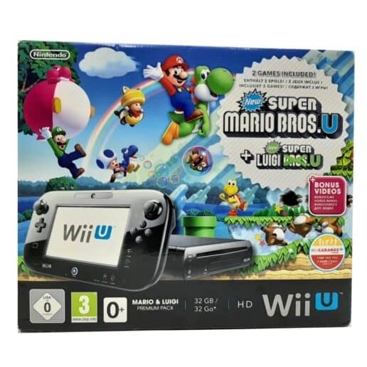 Nintendo Wii U Premium Svart 32GB Basenhet Mario & Luigi Pack