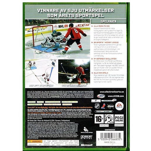 NHL 09 Xbox 360 X360 (Begagnad)
