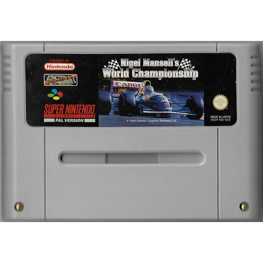 Nigel Mansells World Championship Super Nintendo SNES (Begagnad, Endast kassett)
