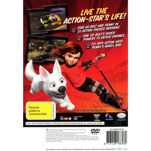 Disney Bolt Playstation 2 PS2 (Begagnad)