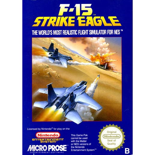 F-15 Strike Eagle Nintendo NES (Begagnad)
