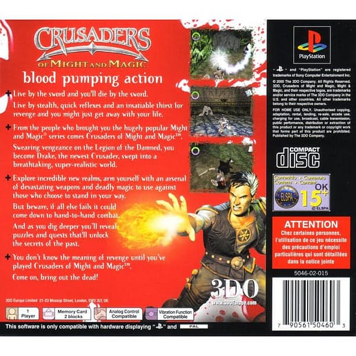 Crusaders of Might & Magic Playstation 1 PS1 (Begagnad)