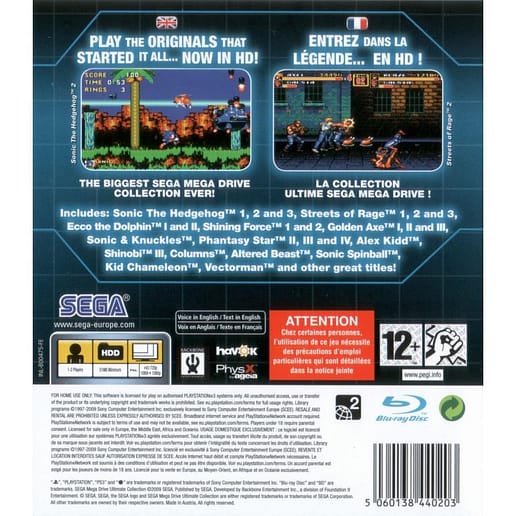 SEGA Mega Drive Ultimate Collection Playstation 3