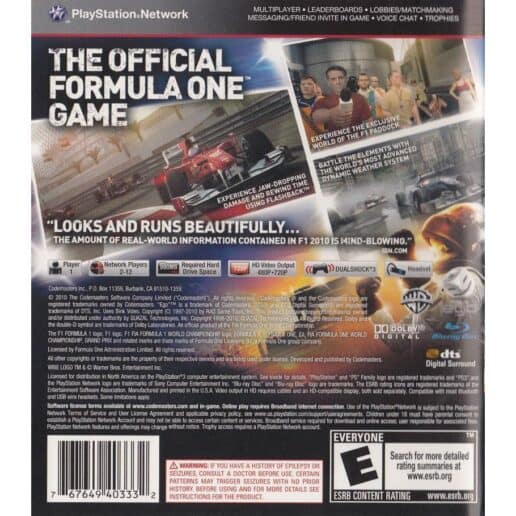 F1 2010 Playstation 3